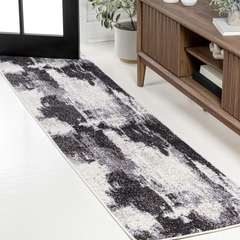 Zoe Contemporary Bohemian Abstract Marble Area Rug