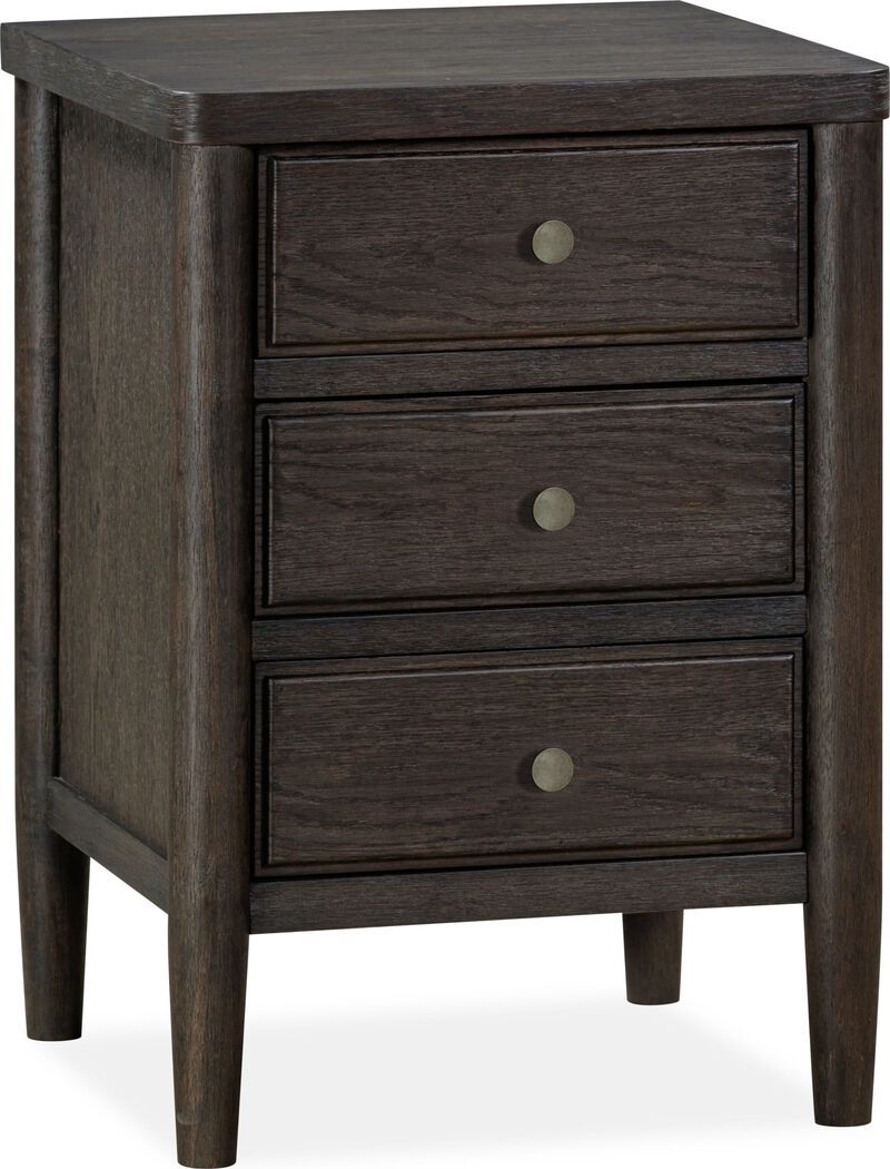 Rockport Three Drawer Small Nightstand in Yin image number 2