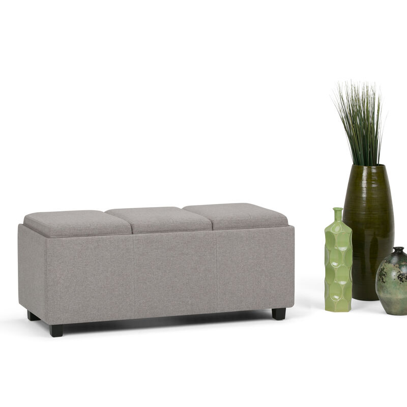 Simpli Home Avalon Storage Ottoman image number 1