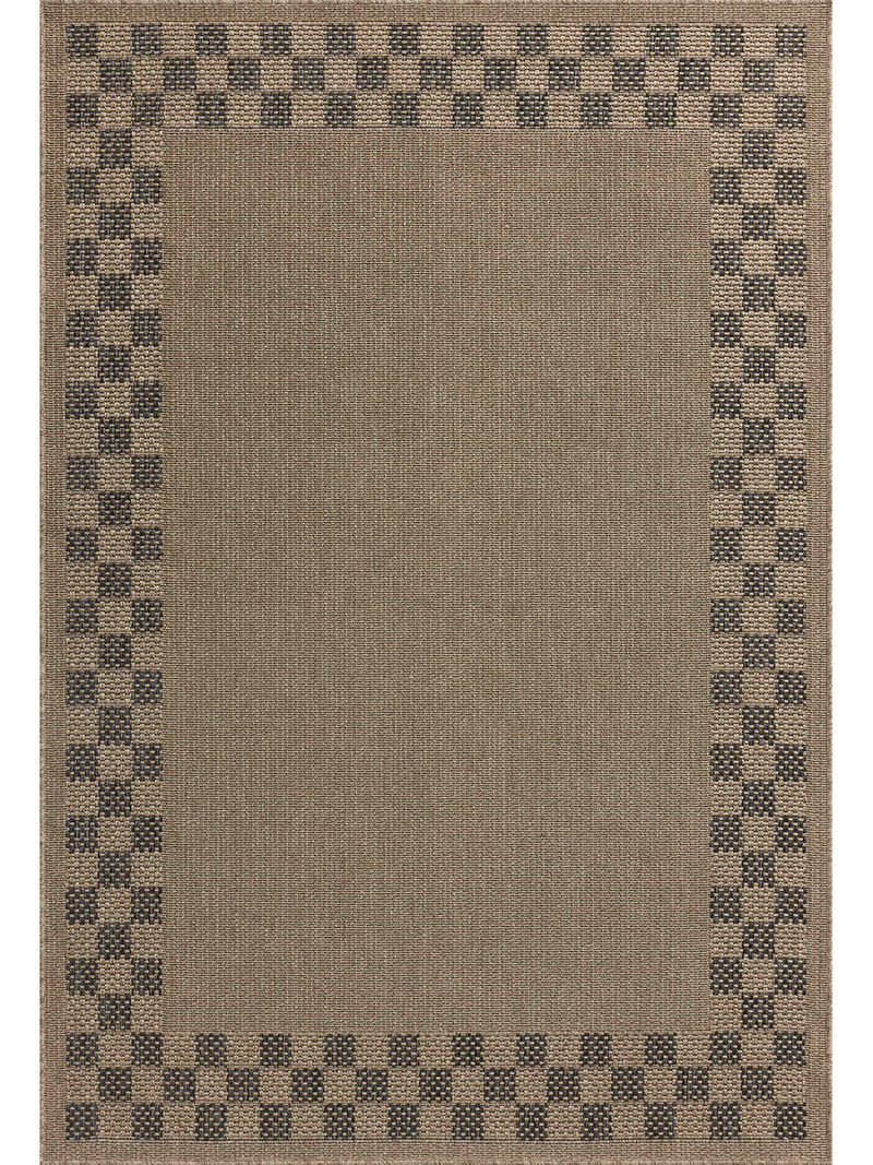 Providence PRC01 Natural/Charcoal 7'6" x 10' Rug by Chris Loves Julia x Loloi