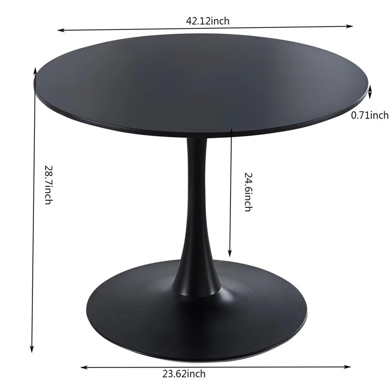 Black Tulip Table Mid-century Dining Table