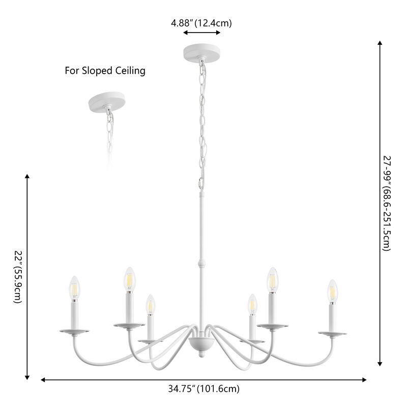 Wicklow Bohemian Farmhouse Iron LED Chandelier