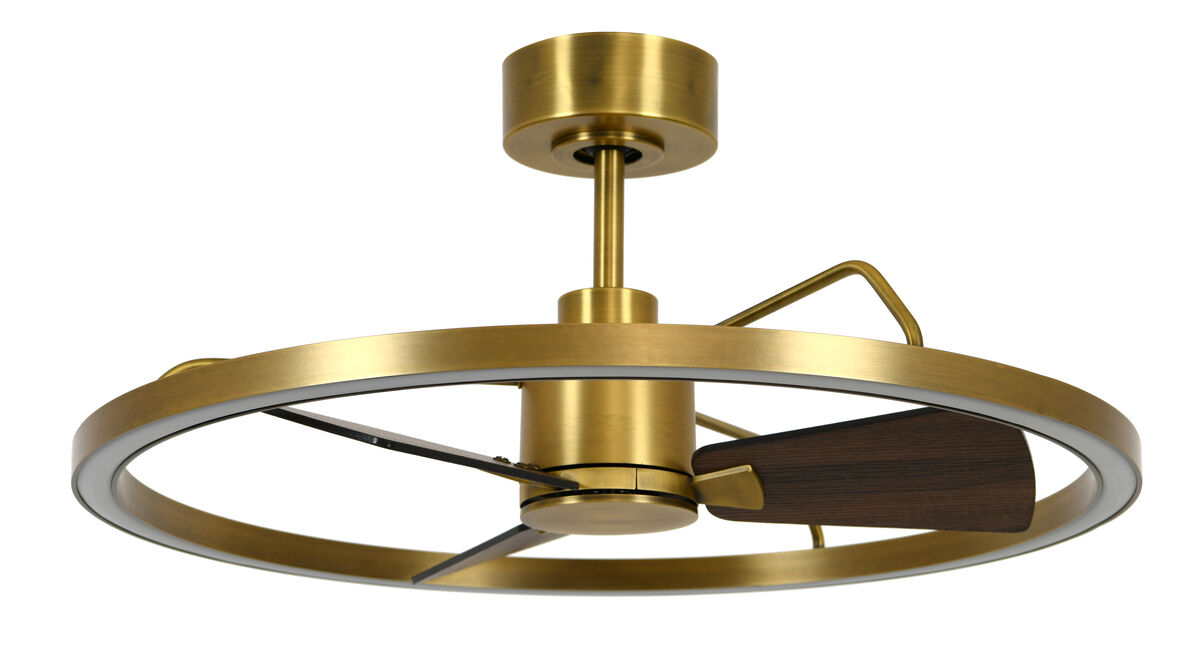 Lucci Air Cessna 28" Ceiling Fan with Light and Remote, Modern LED Ceiling Fan for Bedroom, Energy Efficient DC Motor, Modern Fandelier