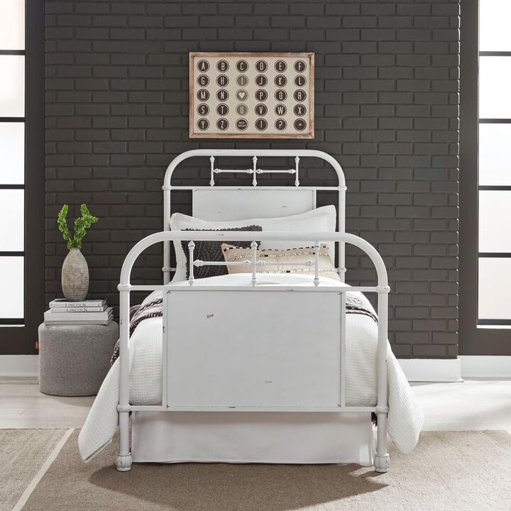 Liberty Furniture Twin Metal Bed - Antique White