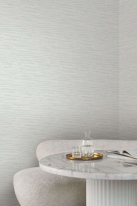 Line Horizon Spa Blue Wallpaper