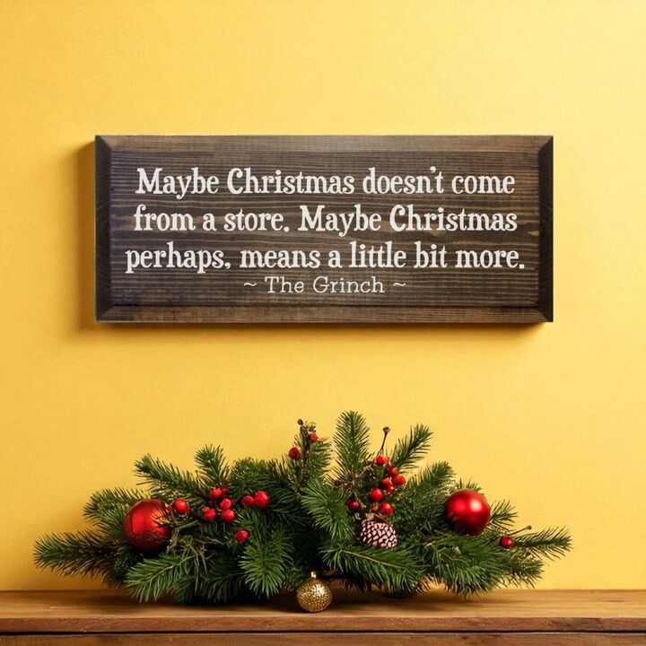 Festive Holiday Quote Wood Sign Christmas Home Wall Decoration