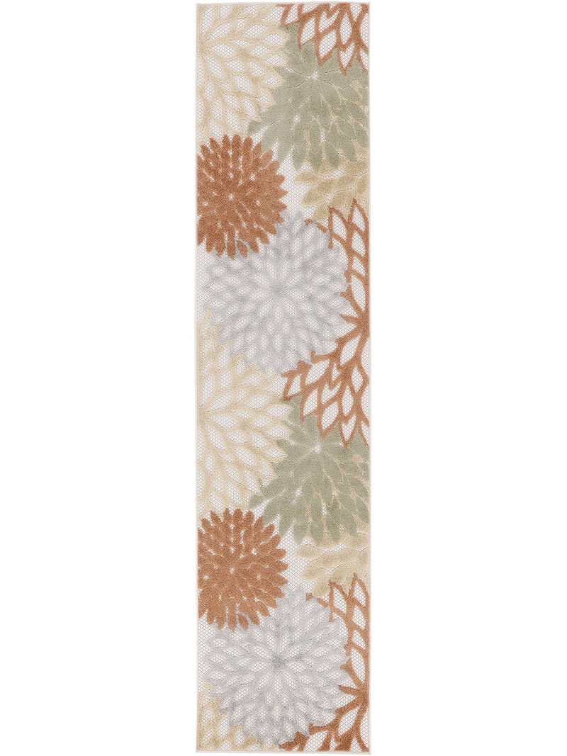 Aloha ALH05 Ivory/Multicolor 2'3" x 8' Rug