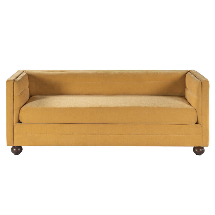 Gaxgox Modern Chenille 3 Seater Sofa
