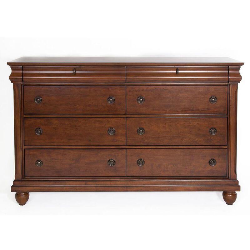 Liberty Furniture Rustic Traditions 8 Drawer Dresser in Rustic Cherry image number 0