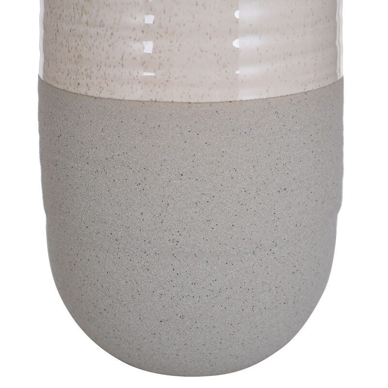 Evian Ivory Ceramic Vase Large