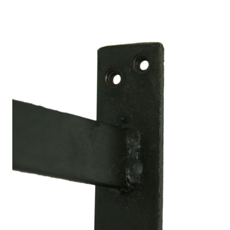 Rustic Vintage Style Metal And Wood Pulley And Hook Wall Hanging image number 2