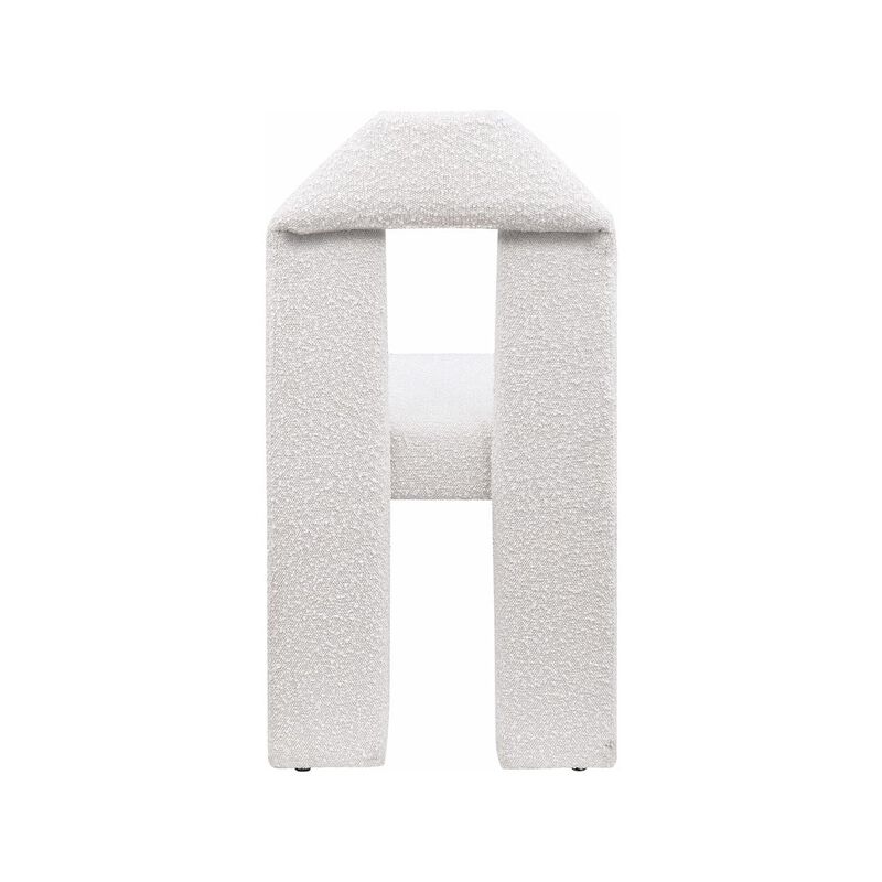 Meridian Furniture Bennett Cream Boucle Fabric Dining Chair, Set of 2