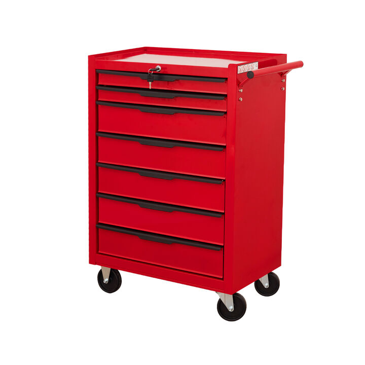 ELEMENT ACE 7-Drawer Rolling Tool Chest Cabinet Large Capacity Metal Storage Organizer with Locking System Smooth Slides Casters for Garage Workshop Warehouse