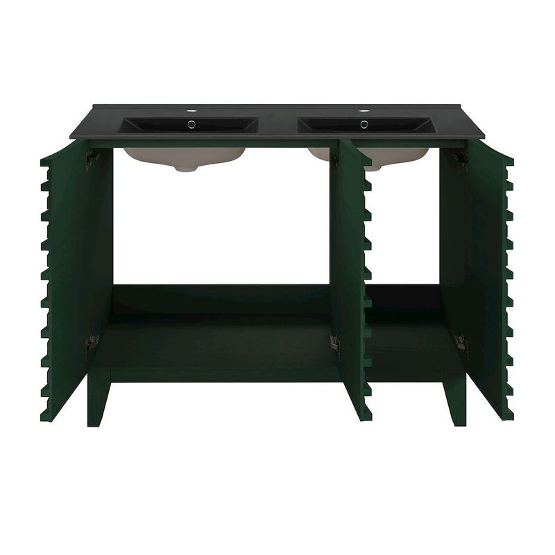 Cascade 48 in. Bathroom Vanity with 3-Hole Ceramic Sink Top image number 4