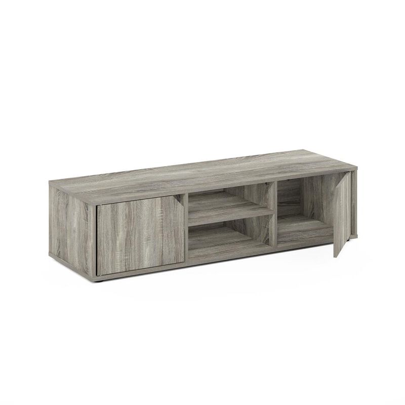 Furinno Classic TV Stand for TV up to 55 Inch, French Oak