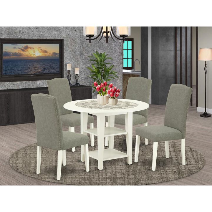 Dining Room Set Linen White