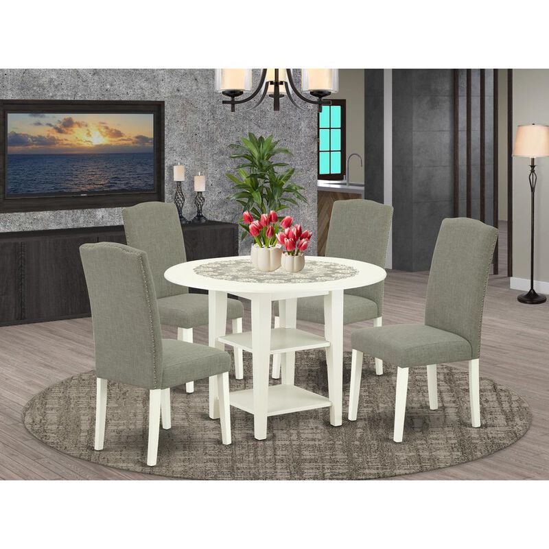 Dining Room Set Linen White
