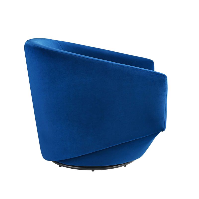 Series Performance Velvet Fabric Swivel Chair image number 3