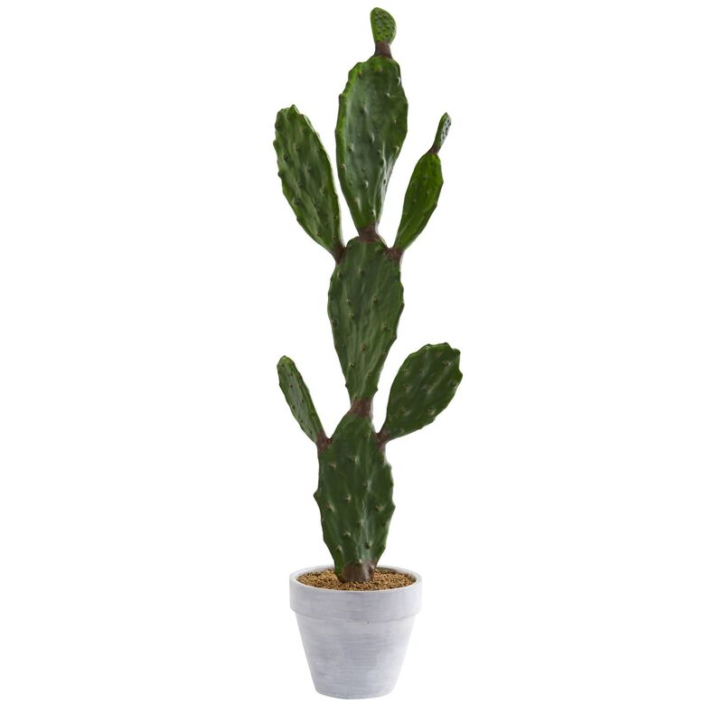 Nearly Natural 37-in Cactus Artificial Plant image number 1