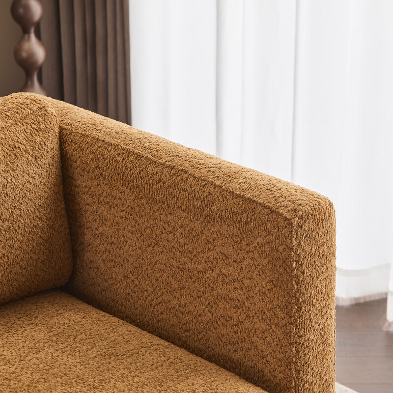 Christopher Knight Home Miranda 77'' Modern 3-Seater Rubberwood Upholstered Sofa with Thick Cushions