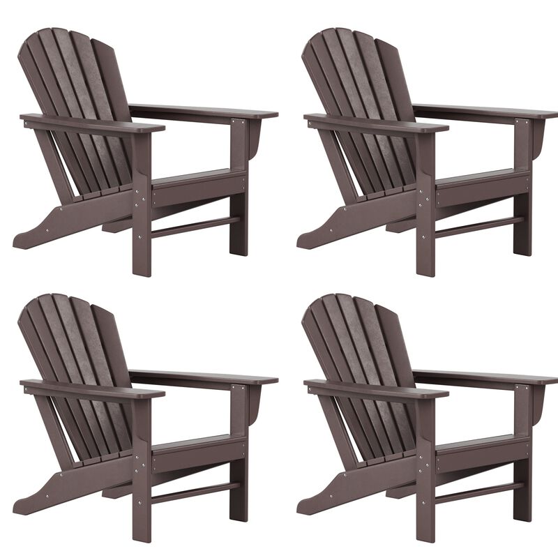 WestinTrends Outdoor Patio Adirondack Chair (Set of 4) image number 1