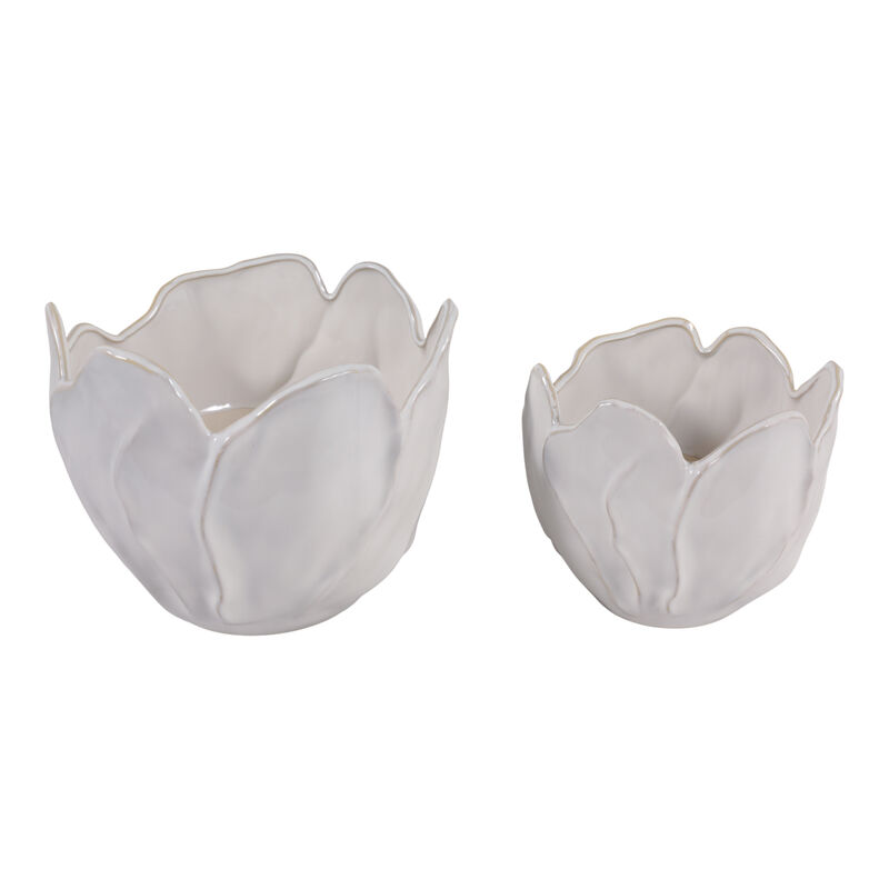 S/2 Flower Shaped Planters image number 4