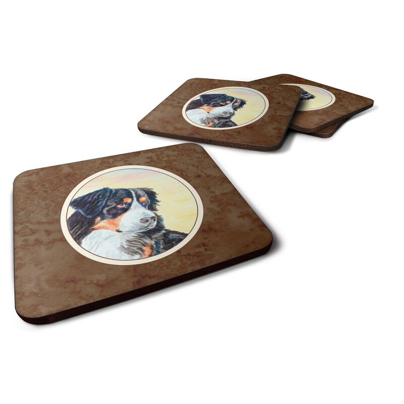Caroline's Treasures 7131FC Bernese Mountain Dog Foam Coasters (Set of 4), 3.5, Multicolor image number 0