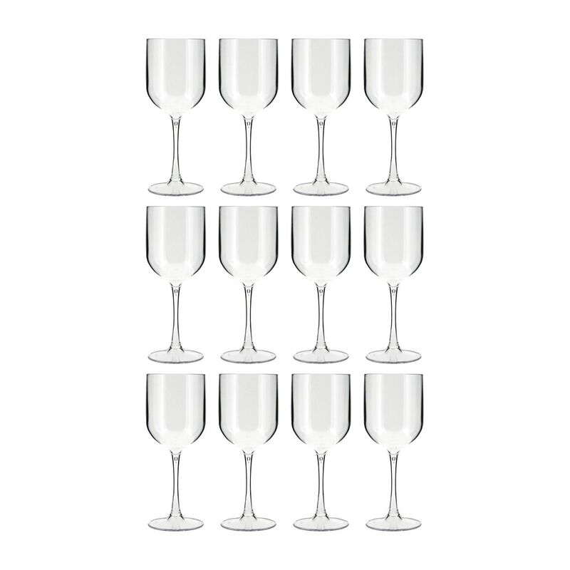 Premium dia.3.25" h:8.75" 16 oz. Round Clear Polycarbonate Cocktail/Wine (Set of 12) image number 0