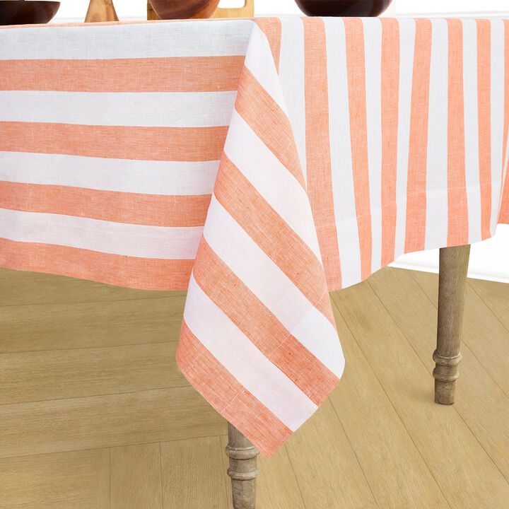 Linen Tablecloth - Cabana Stripe