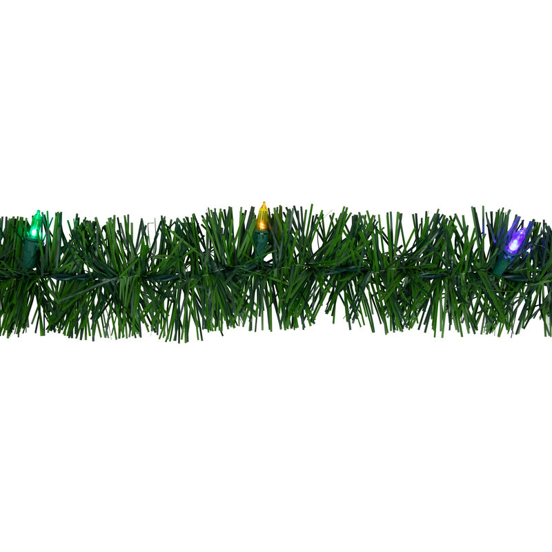 18' x 3" Pre-Lit Pine Artificial Christmas Garland  Multicolor LED Lights image number 3