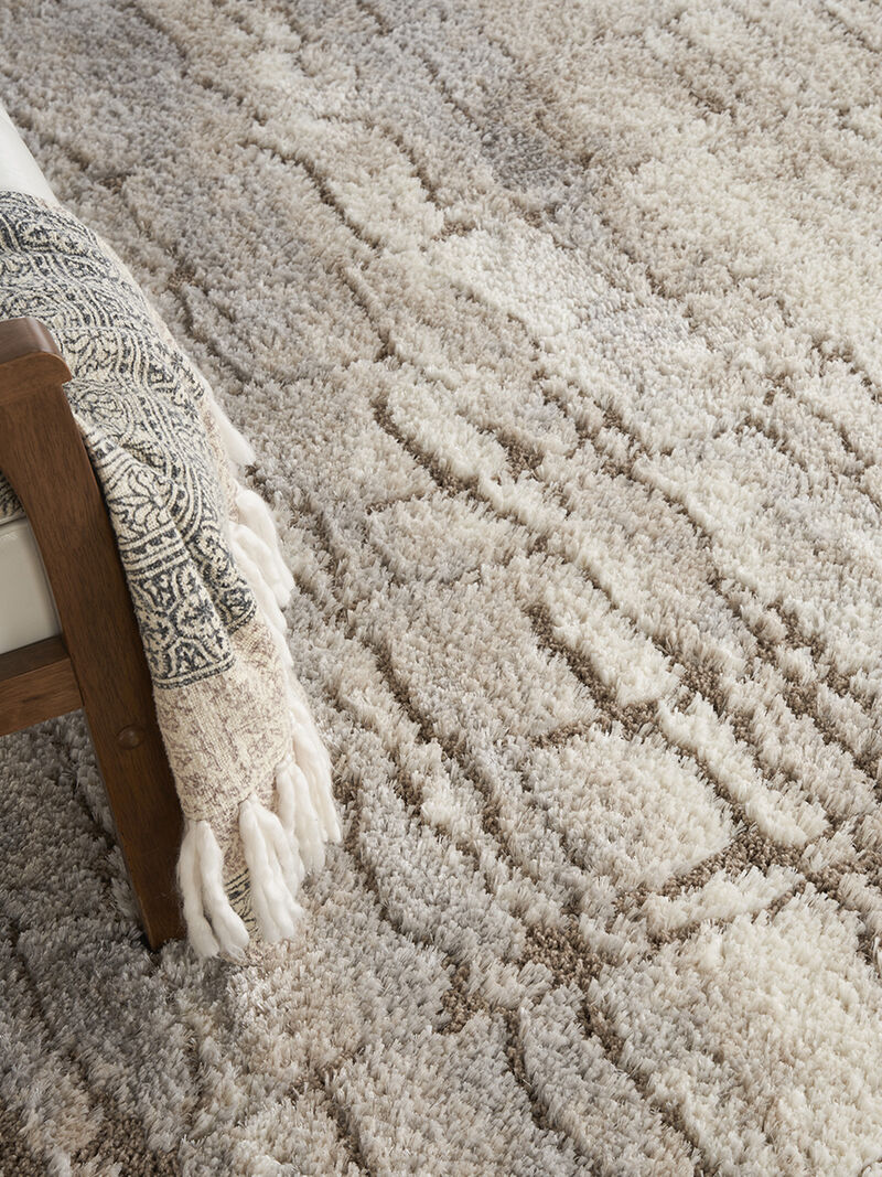 Dreamy Shag DRS09 Ivory/Beige 6'7" x 9'2" Rug