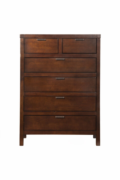 Carmel 6 Drawer Chest, Cappuccino