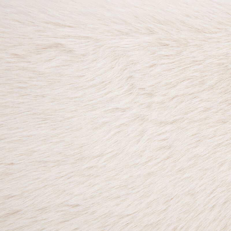 Beca Panel Bed, Foam Headboard, Faux Fur Upholstery, Modern image number 6