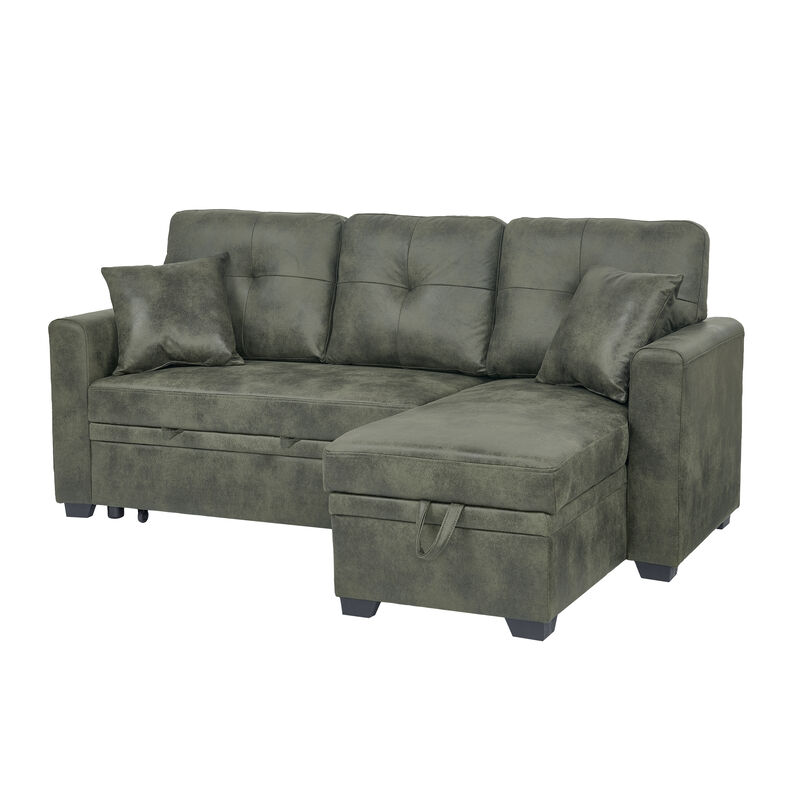Jomple Foil Fabric Sectional Sleeper sofa image number 0