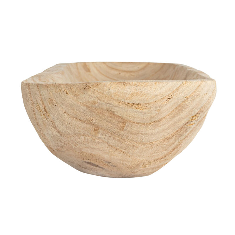 Oval Decorative Paulownia Wood Trug, Natural Finish image number 4