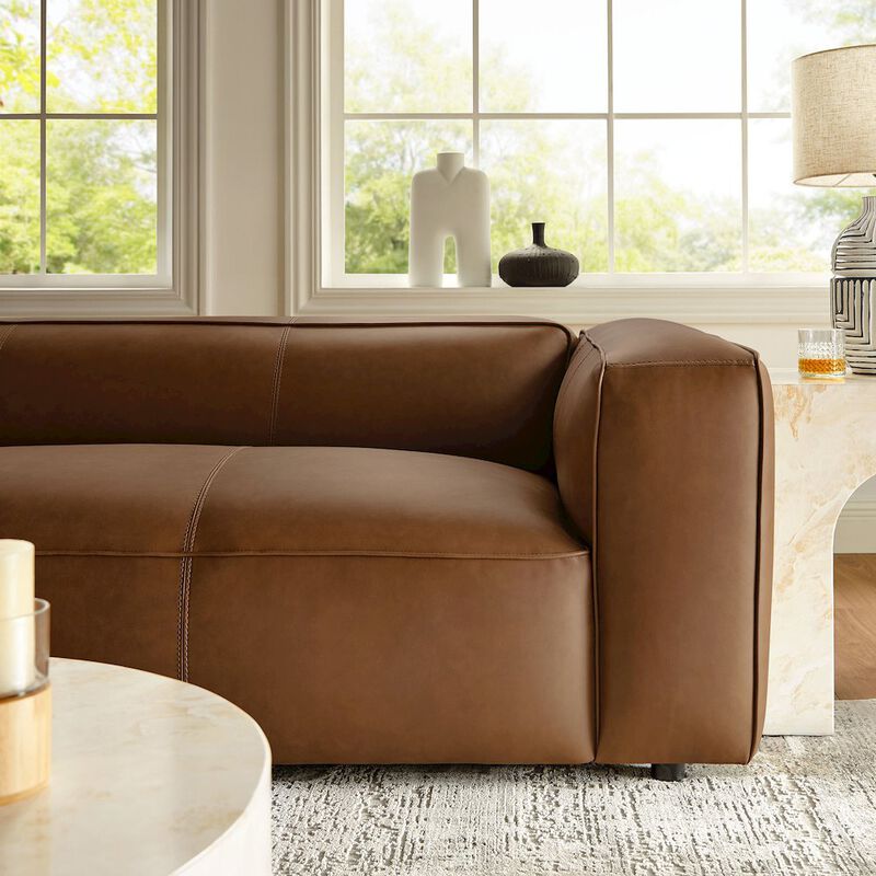 Auren Upholstered Vegan Leather Sofa image number 9
