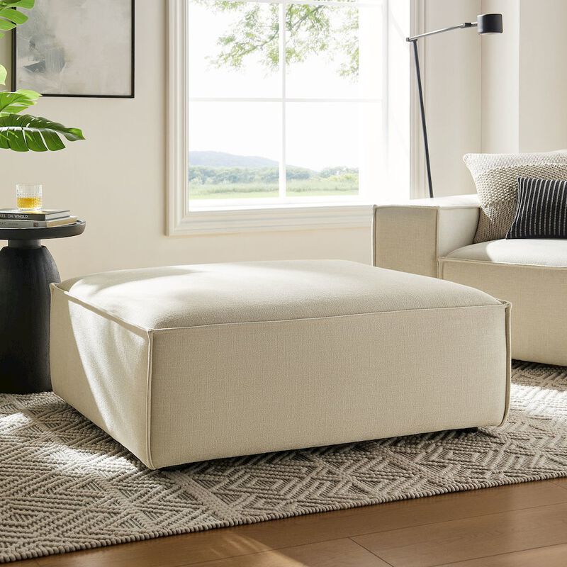 Restore Performance Fabric Upholstered Modular Ottoman image number 7