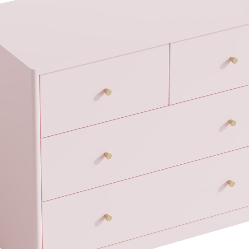 Blumon Pink 4-Drawer Kids Dresser image number 5