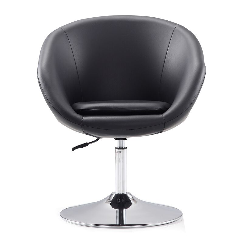 Hopper Black Swivel Accent Chairs (Set of 2)