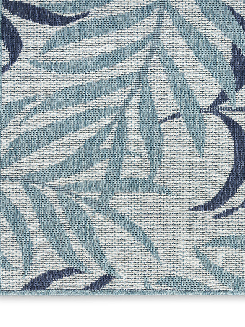 Garden Oasis GOA01 Blue 2' x 6' Rug