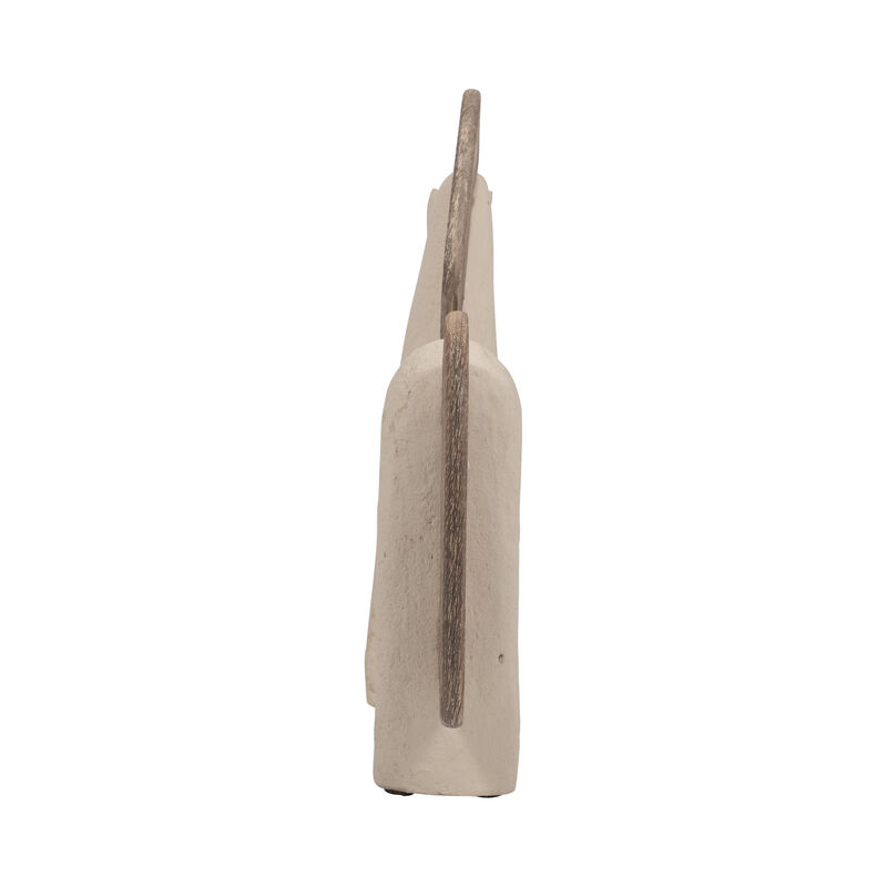 Ecomix, 12" Horse Deco, Ivory image number 3
