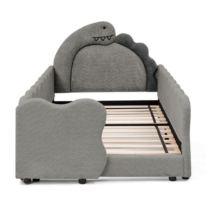 Ganwan Cute Dinosaur-Shaped Kids Bed Frame