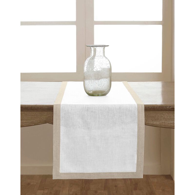 Solino Home Classic 100% Linen Table Runner &ndash; Handcrafted, Machine Washable, Perfect for Holiday and Everyday Dining