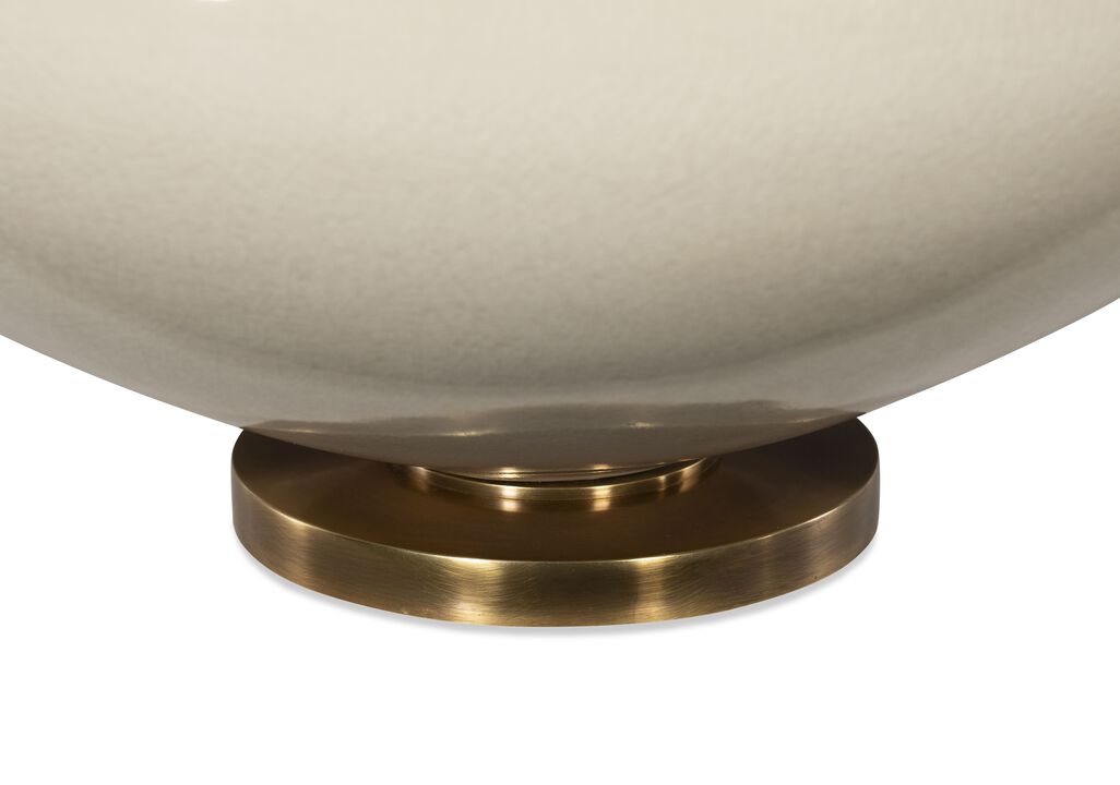 Kazan Large Tea Stain Crackle Table Lamp