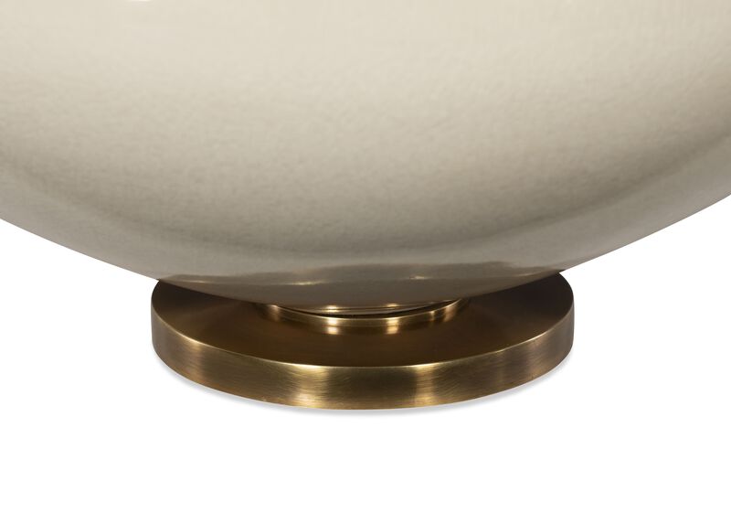 Kazan Large Tea Stain Crackle Table Lamp image number 1