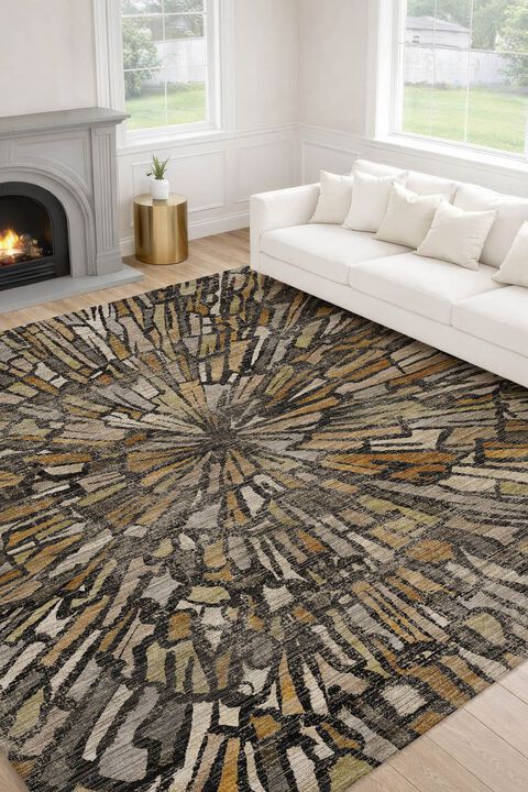 Nexus NX3 Black 1'8" x 2'6" Rug