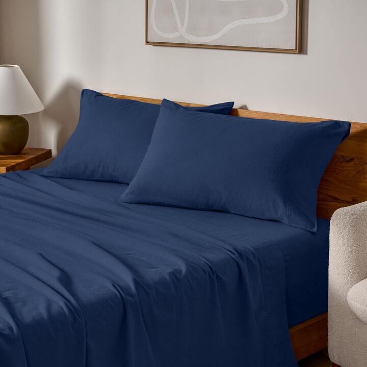 Soft & Cozy 100% Cotton Flannel Pillowcase Set