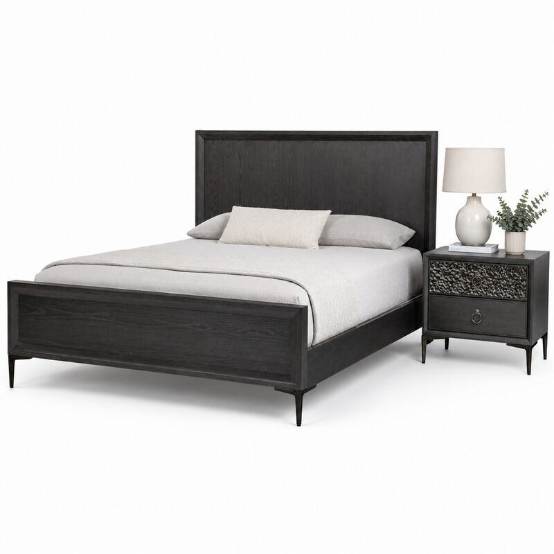 Bedroom Set, Wood, 2 Piece Set with Nightstand image number 0