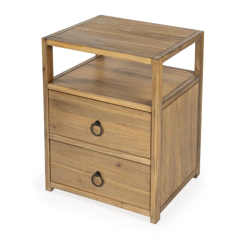 Butler Specialty Company Lark Natural Wood Nightstand, Light Brown