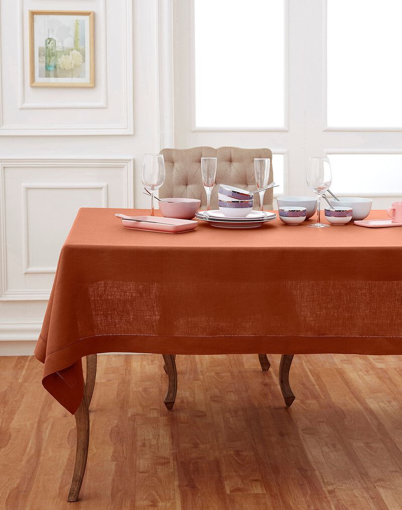 Linen Tablecloth - Classic Hemstitch image number 0
